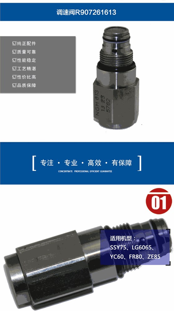 三一75挖掘機(jī)調(diào)速閥