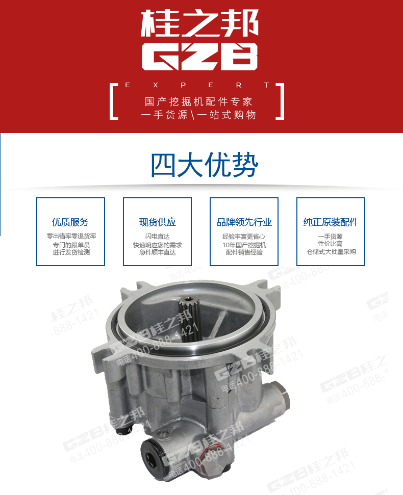 三一挖掘機先導(dǎo)齒輪泵