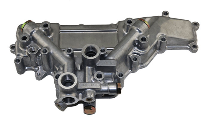 三一205挖機(jī)機(jī)油冷卻器蓋ME088778