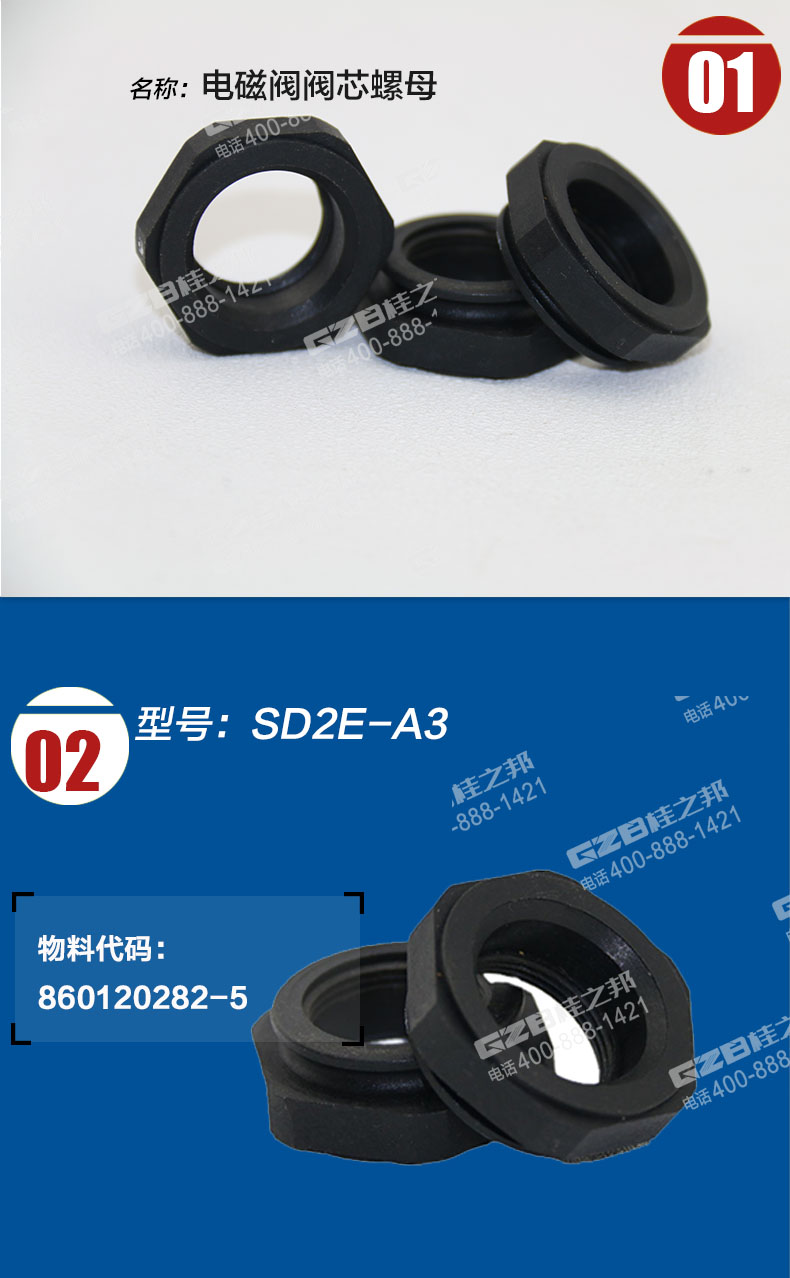 挖掘機(jī)電磁閥閥芯螺母860120282-5 挖掘機(jī)電磁閥閥芯螺母860120282-5